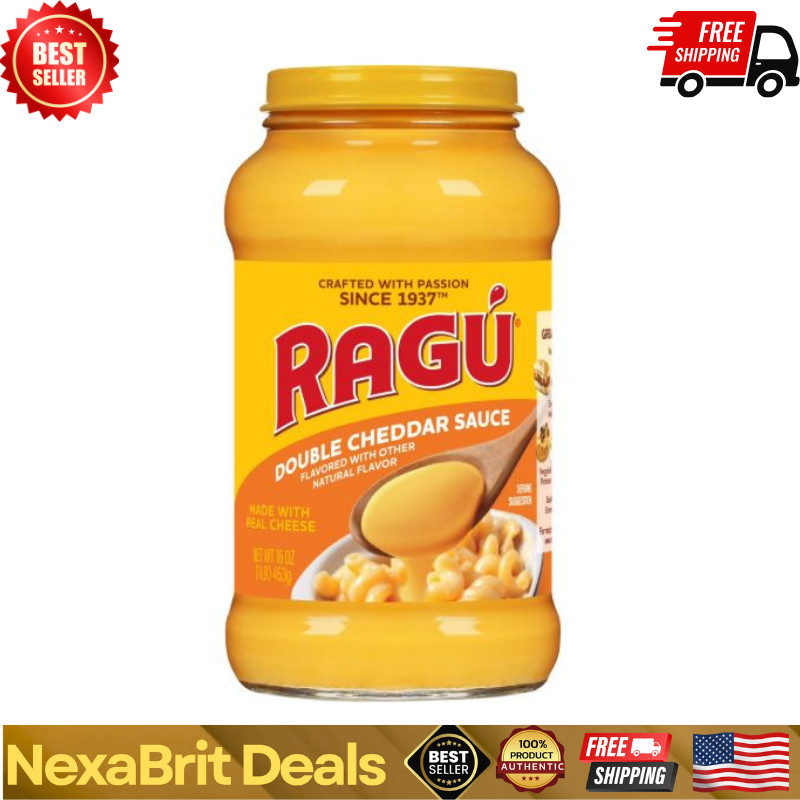 RAGU Double Cheddar Cheese Sauce, 16 oz, for Pasta Sauce and More