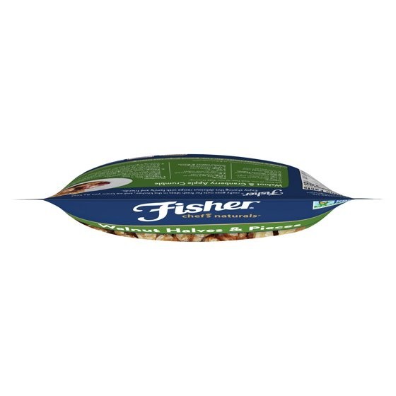 Fisher Chef’s Naturals Gluten Free, No Preservatives, Non-GMO Walnut Halves & Pi