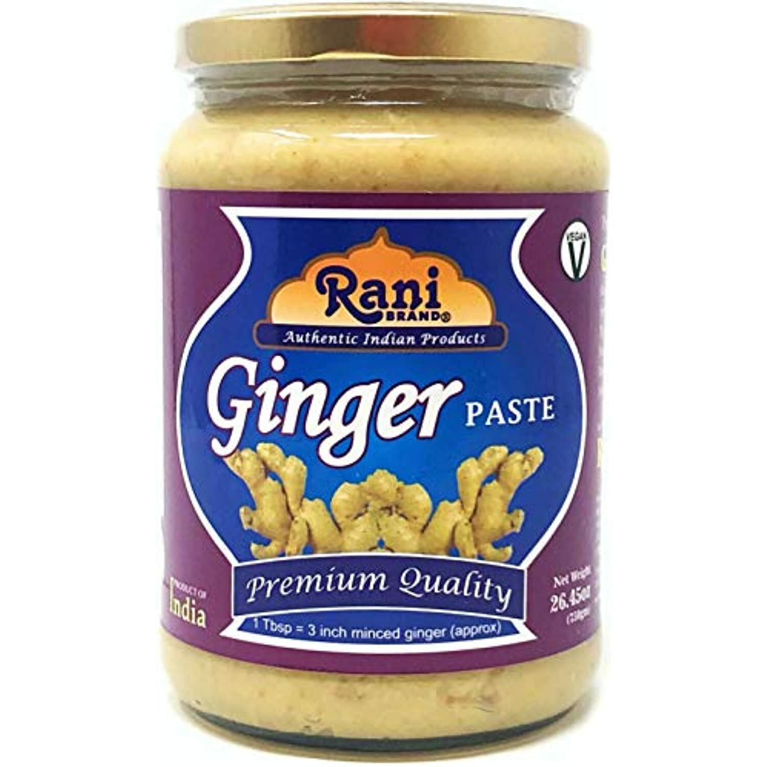 Rani Ginger Cooking Paste 26.5oz (750g) Glass Jar
