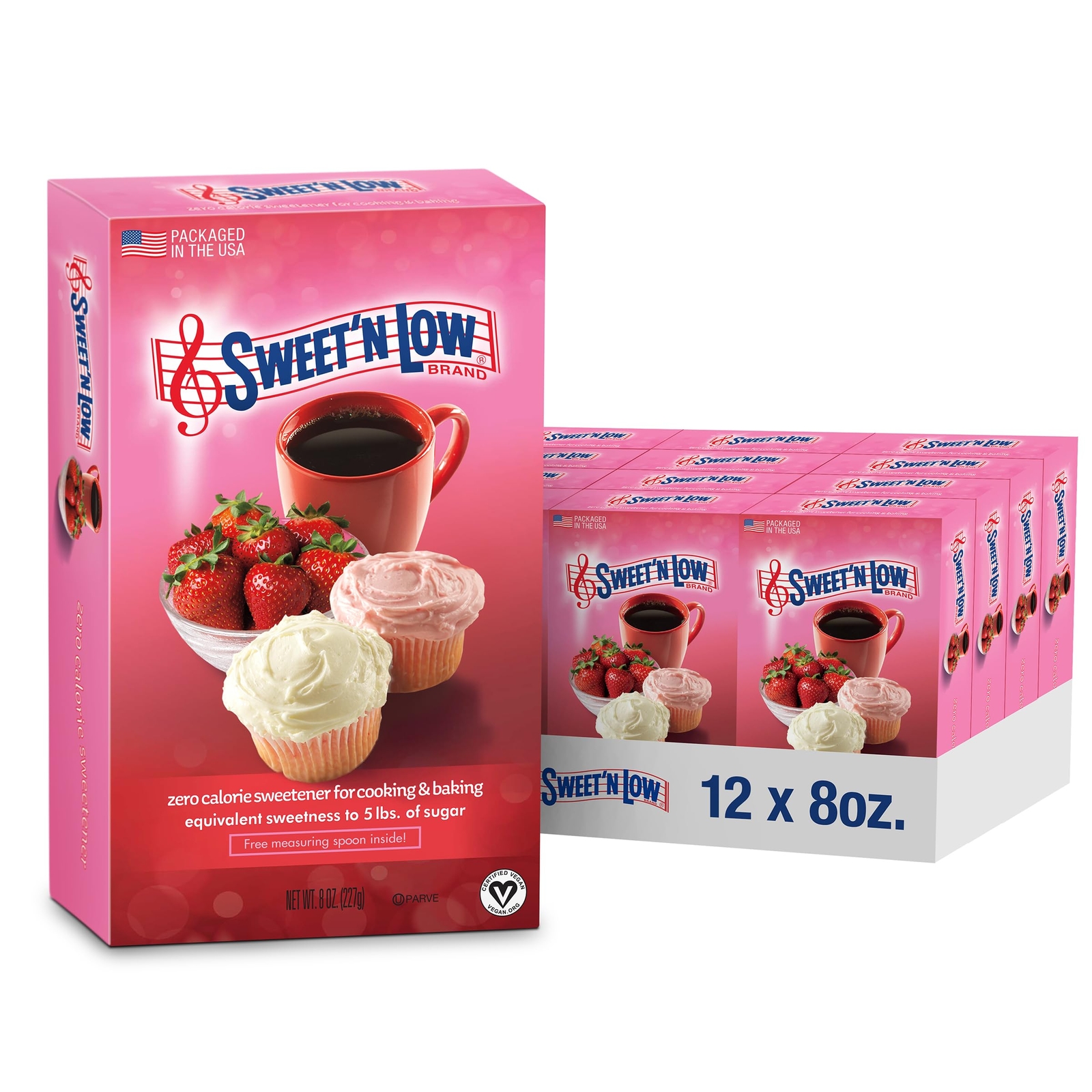 Sweet’N Low Zero Calorie Bulk Sweetener 8 oz. Box 12 Pack Granulated Sugar Su…