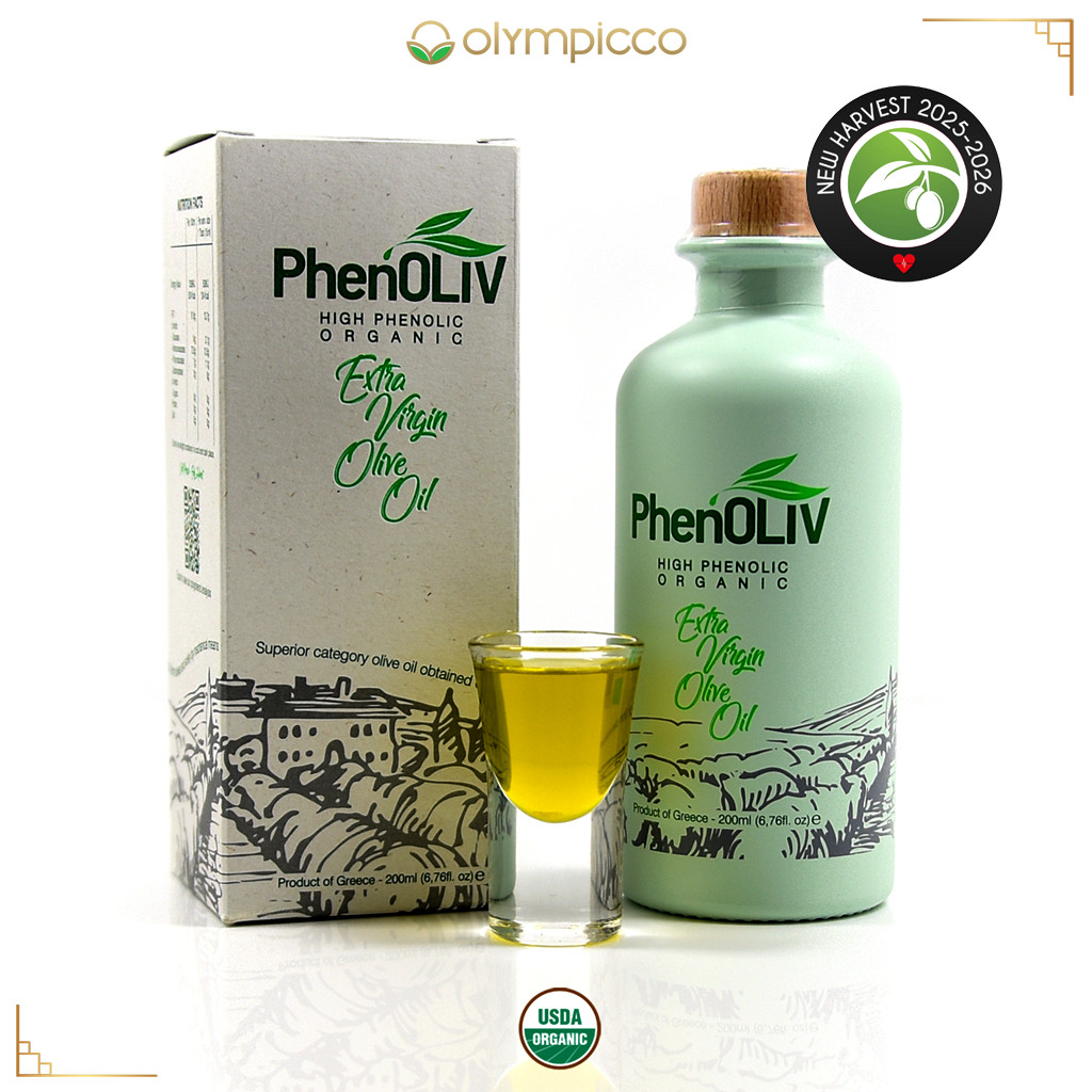 PhenOLIV Organic Extra Virgin Olive Oil, High Phenolic Content – Harvest 2025-26