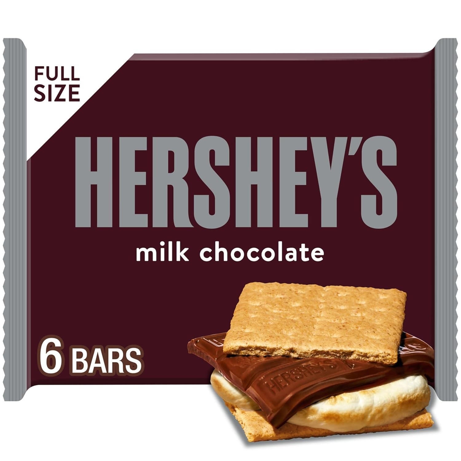 HERSHEY’S Milk Chocolate Candy Bars 1.55 oz (6 Count)