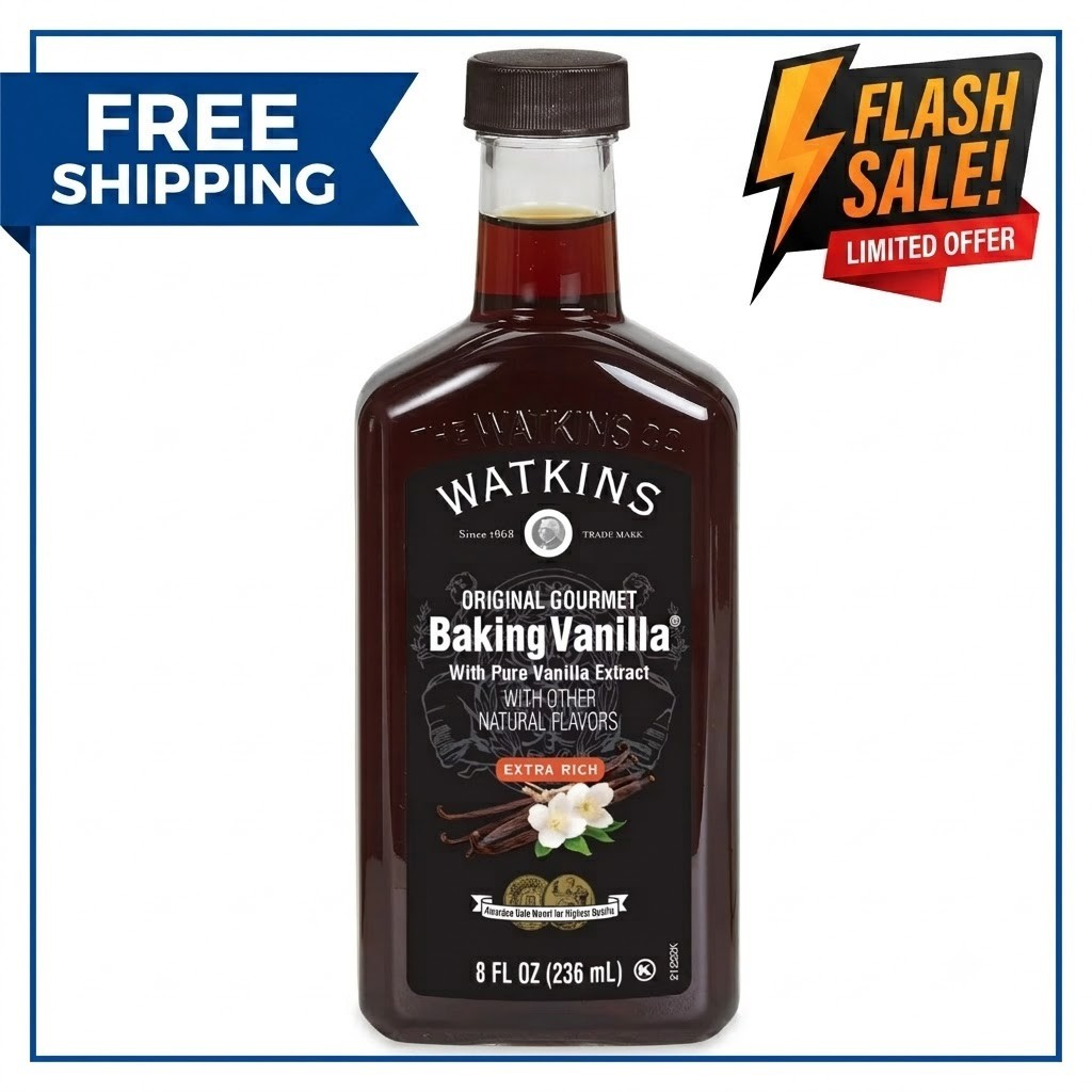 Watkins All Natural Original gourmet baking Vanilla with Pure Extract 8 fl oz…