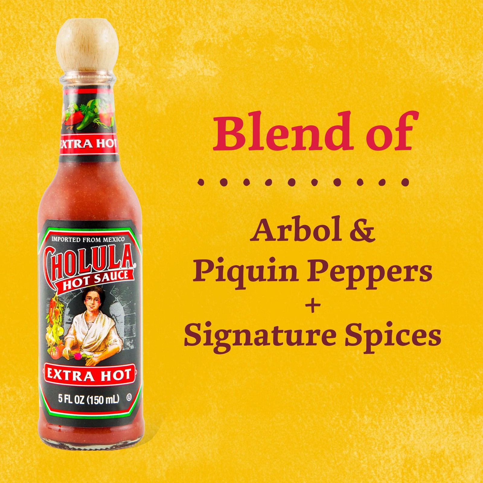 Hot Sauce, Extra Hot, Product of Mexico, Blend of Arbol & Piquin Peppers for …