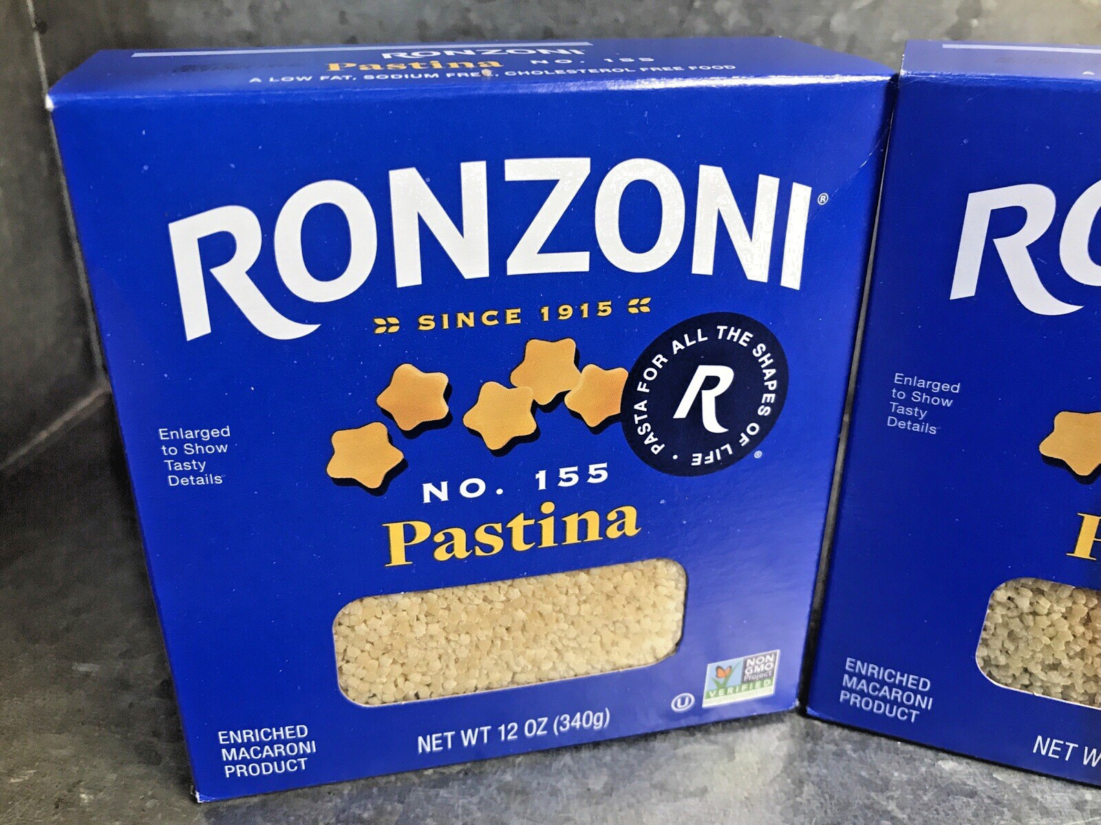 2 Ronzoni Pastina 155 Star Shaped 12 oz Boxes Best By Dec 2026 Hard to Find Shar