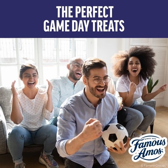 Famous Amos Classic Chocolate Chip Cookies, Bite-size cookies, Sweet Treats, 10