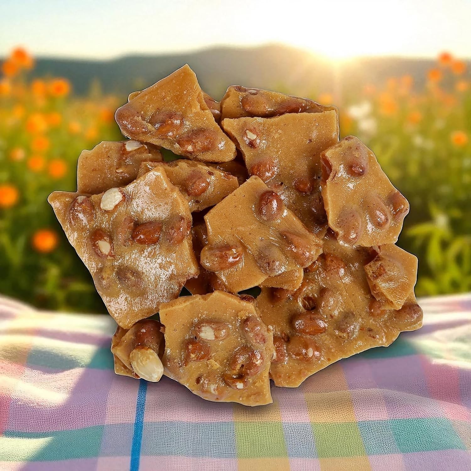 Nostalgic 16 Ounce Peanut Brittle Candy – Resealable for Freshness & Flavor