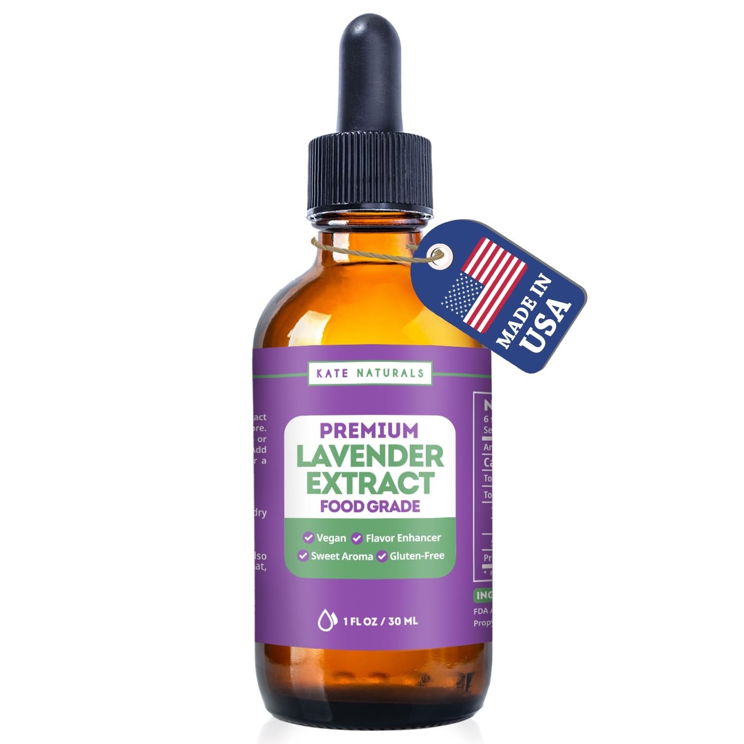 Lavender Extract for Baking, Drinks, Coffee, Lattes. Food Grade Lavender Oil for