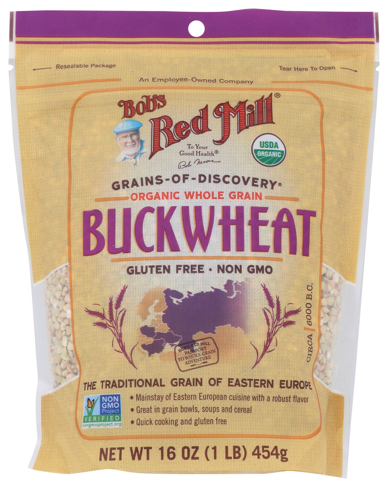 Organic Buckwheat Whole Grain By Bob’S Red Mill 16 Oz 4 Pack