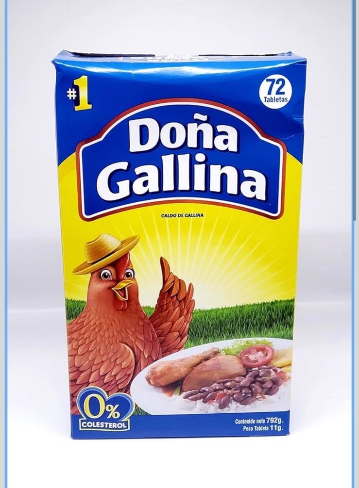 Doña Gallina Bouillon Chicken (Caldo de Pollo) x 72 Tablets 132 G (27.94 oz)