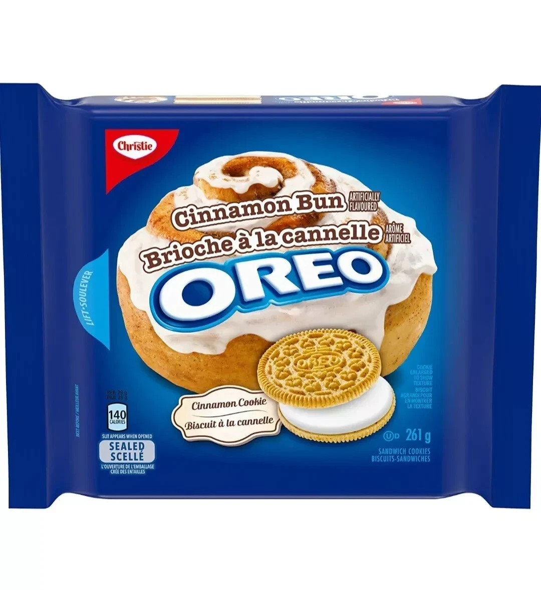 10 Boxes Of Oreo Cinnamon Bun Flavored Cookies 261g each NO TARIFFE