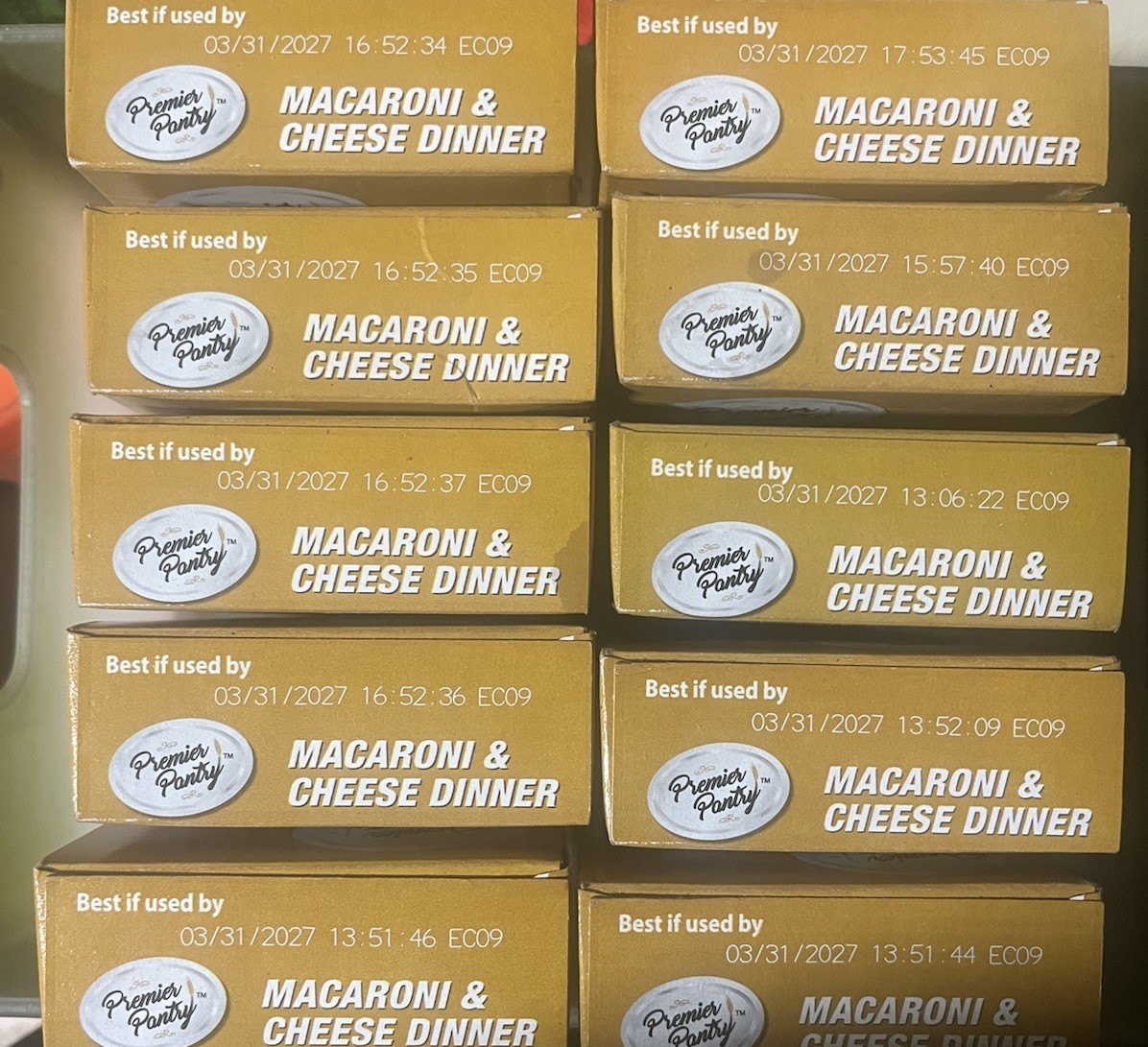Premier Pantry Macaroni & Cheese 24 Pack 7.25oz Easy Meals Bulk Food
