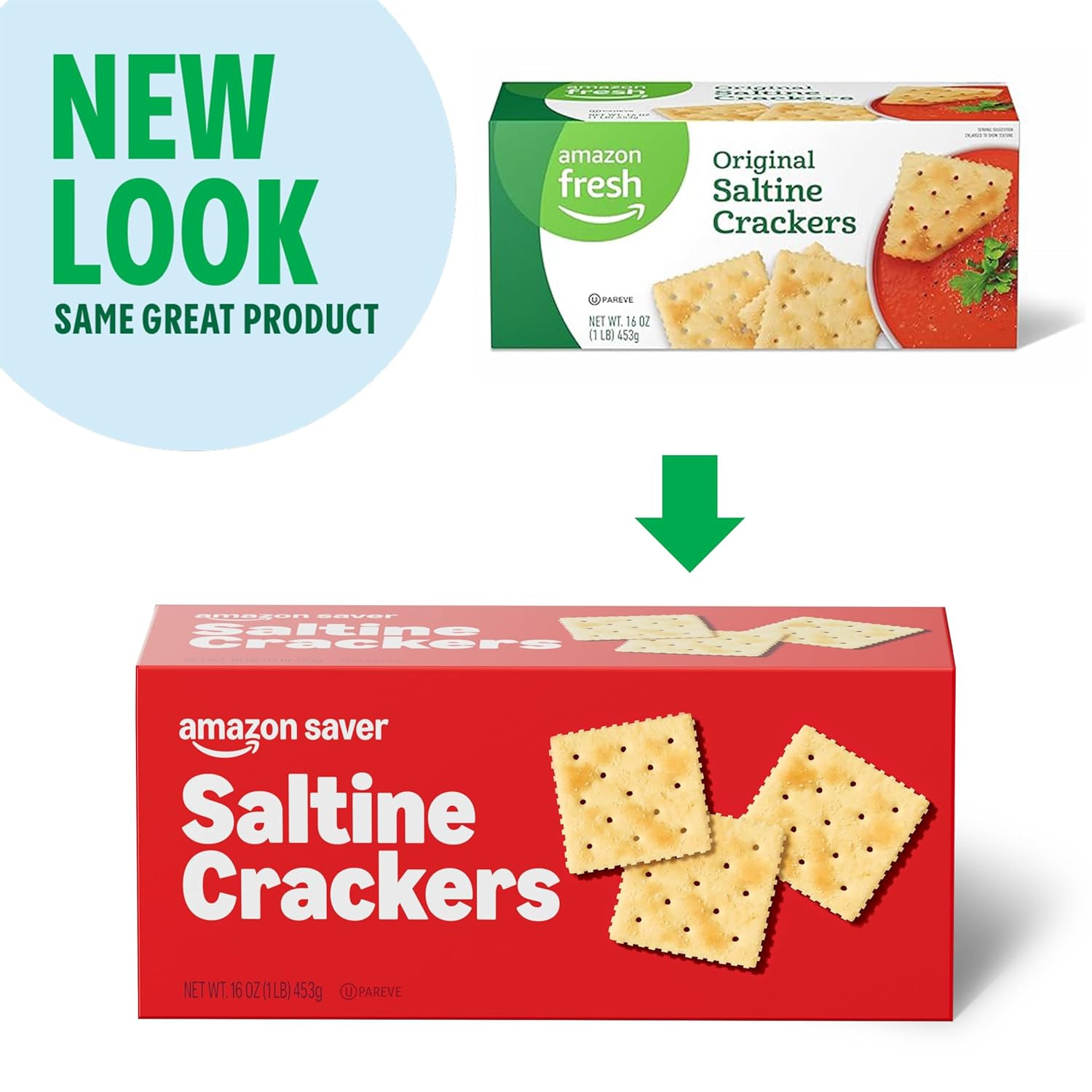 Amazon Saver, Saltine Crackers, 16 Oz