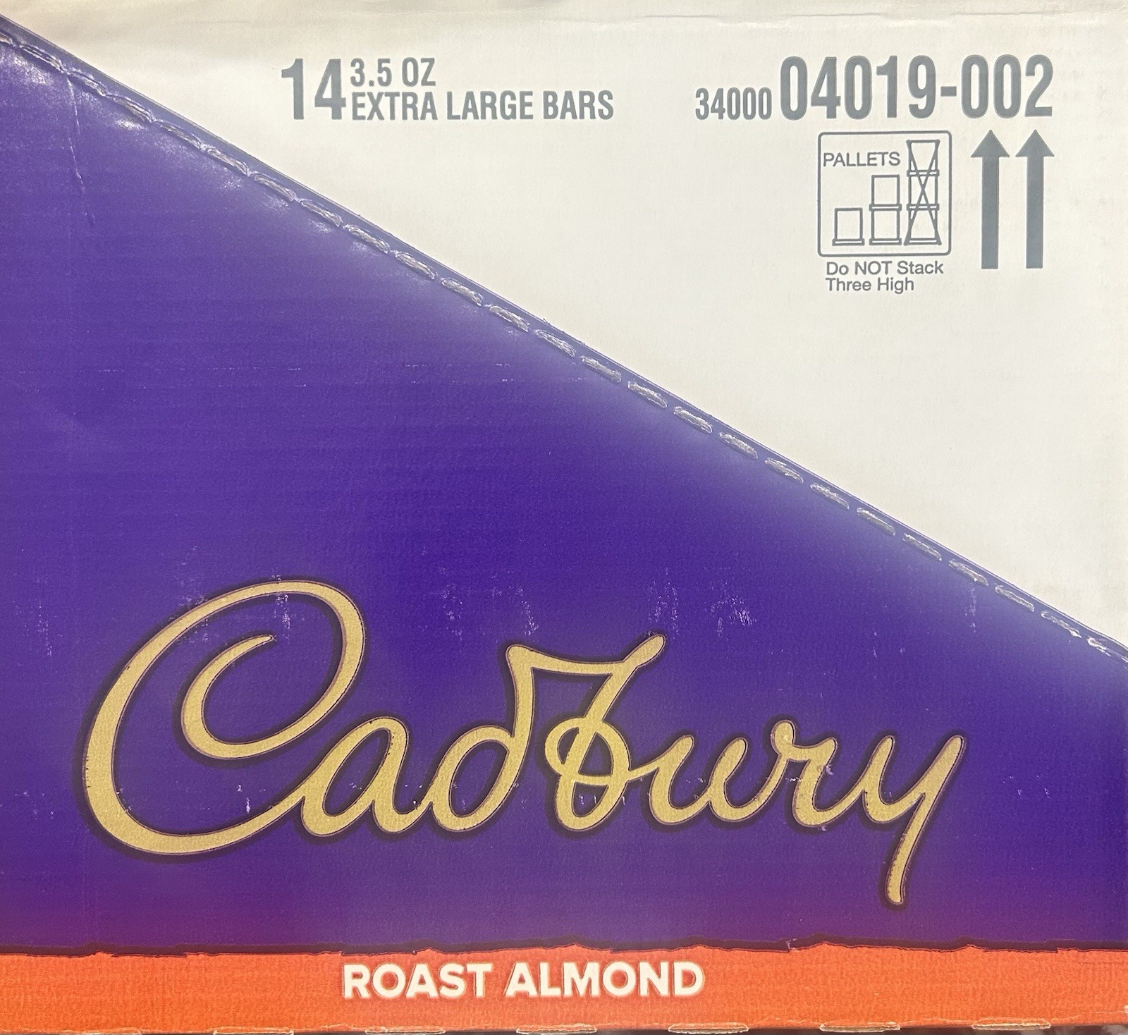 Cadbury Dairy Milk Roast Almond Milk Chocolate Bar 3.5 oz Best By 07/2026