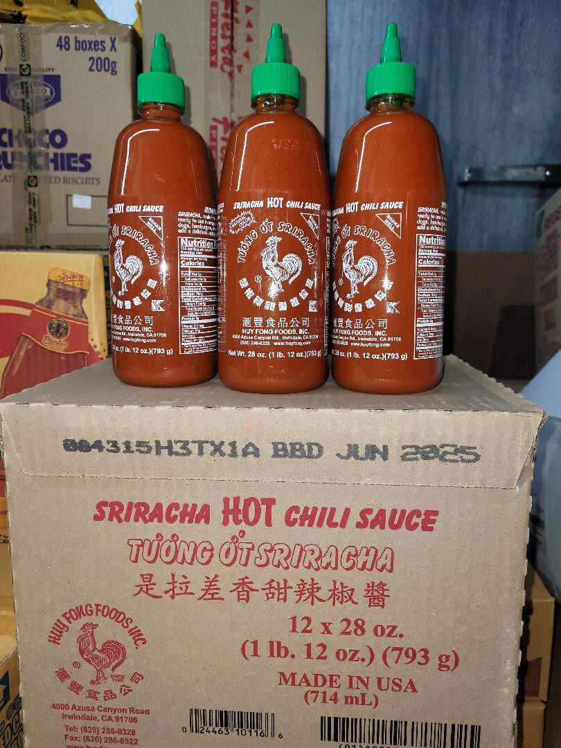 Huy Fong sriracha 28oz (lot of 3) Best Before June 2025 Same day shipment