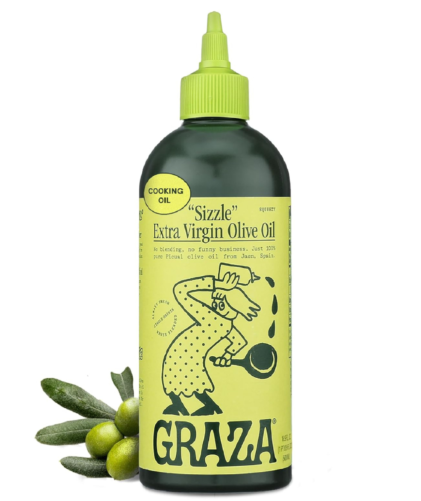 Graza Sizzle Extra Virgin Olive Oil, Cooking Oil – High Polyphenol Peak Harvest