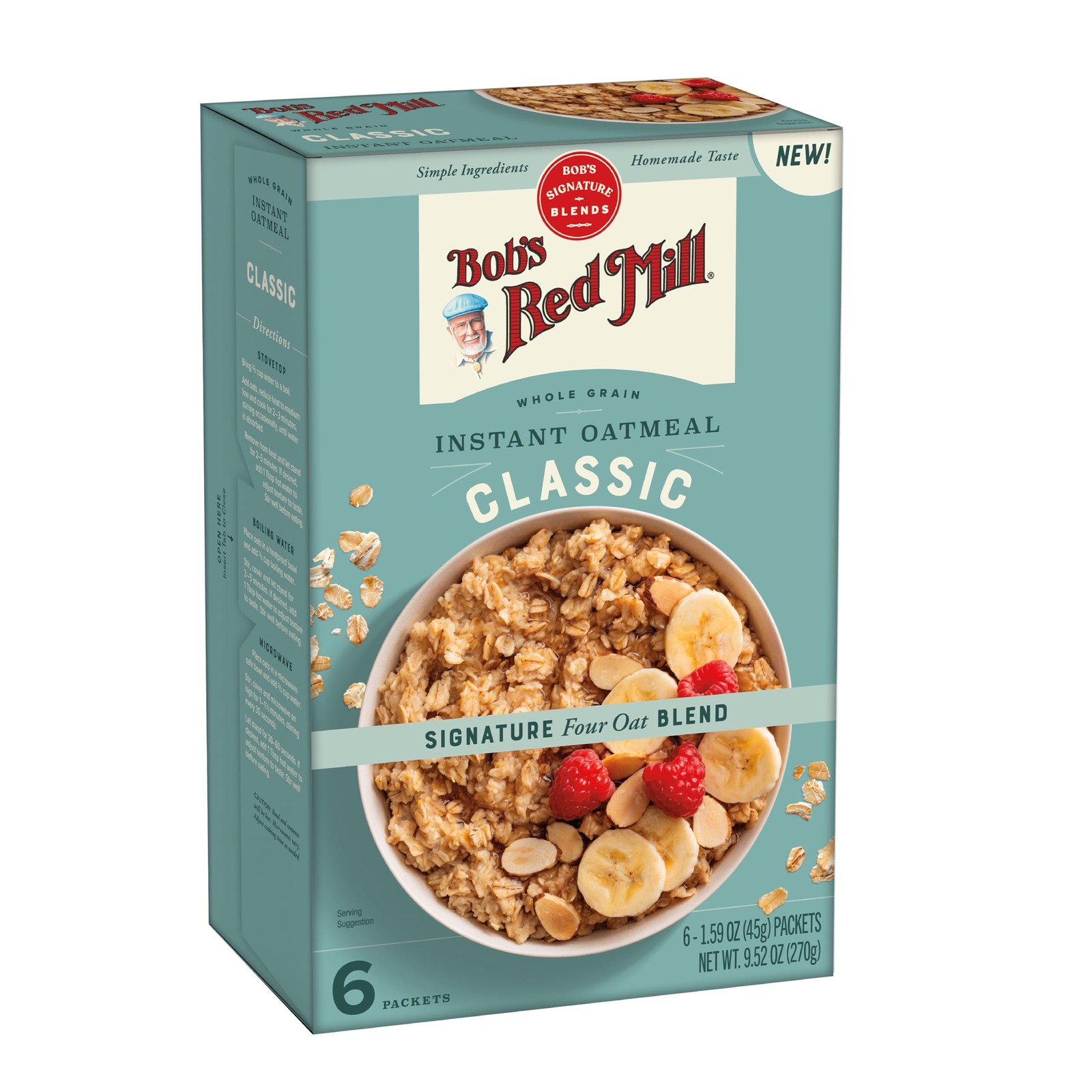 Bob’s Red Mill Instant Oatmeal Packets, Maple Brown Sugar, 6 Packets Total (1 Bo