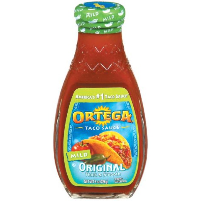 3x Ortega Original Mild Taco Sauce Condiment Kitchen Flavor Cooking Bottle 8oz N