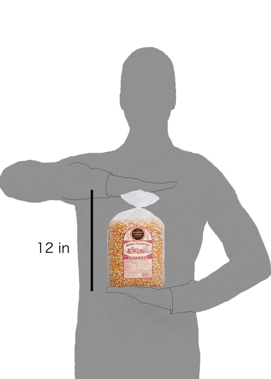 Amish Country Popcorn 6 lb Bag Mushroom Popcorn Kernels Old Fashioned 6 lb Bag