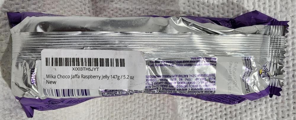 Milka Choco Jaffa Raspberry Jelly 147g / 5.2 oz BB 8/25