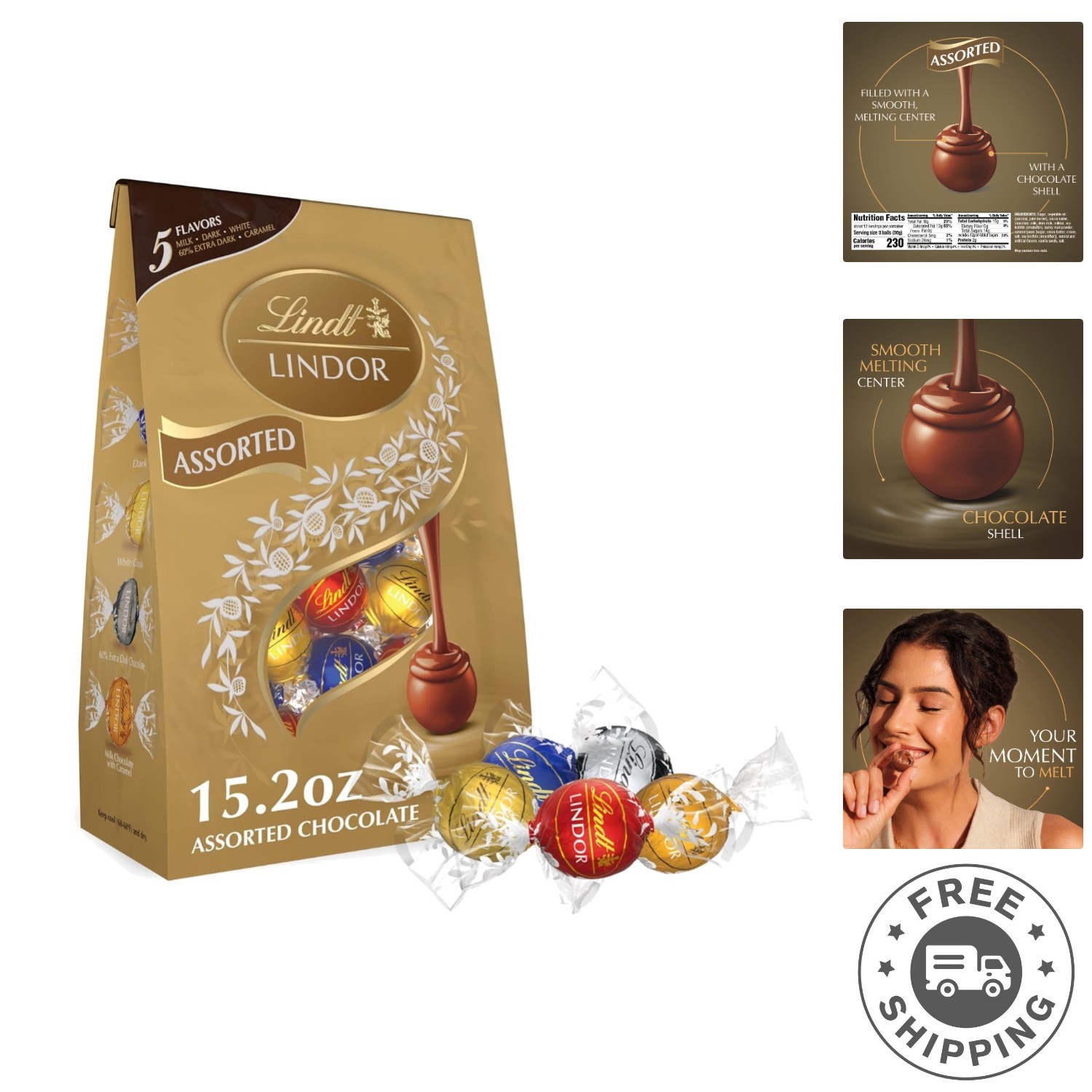 Indulge in 15.2 oz of Assorted Chocolate Truffles – Perfect for Sharing