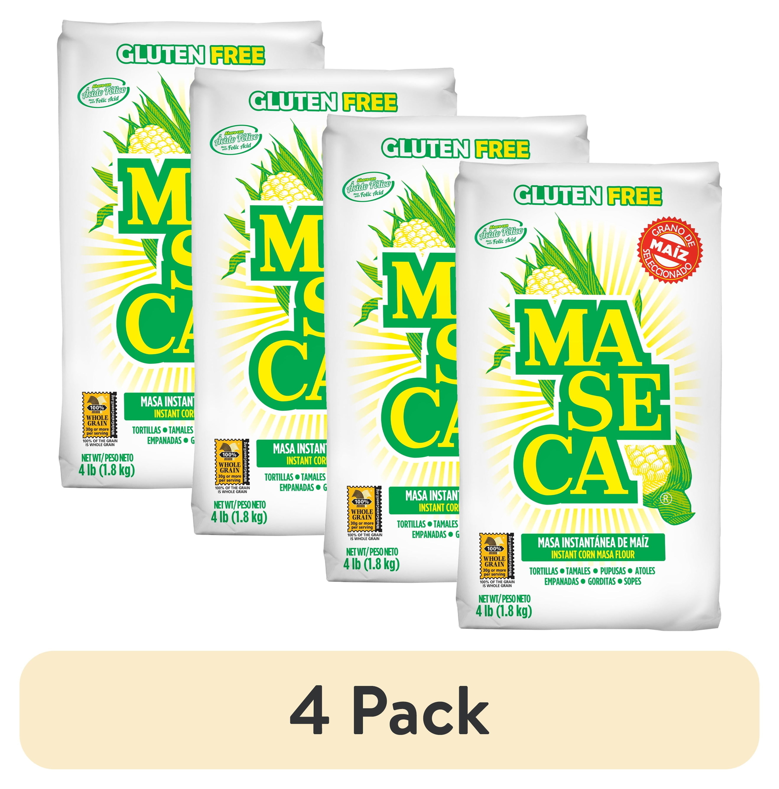 Gluten Free Instant Corn Masa Flour 4 Lb