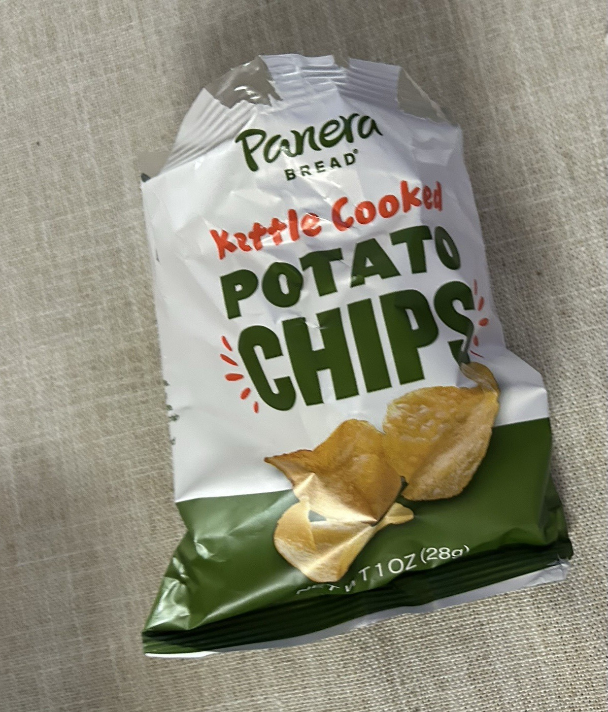 Panera Bread Kettle Cooked Potato Chips Salt & Pepper 1 oz (28g) Single Bag