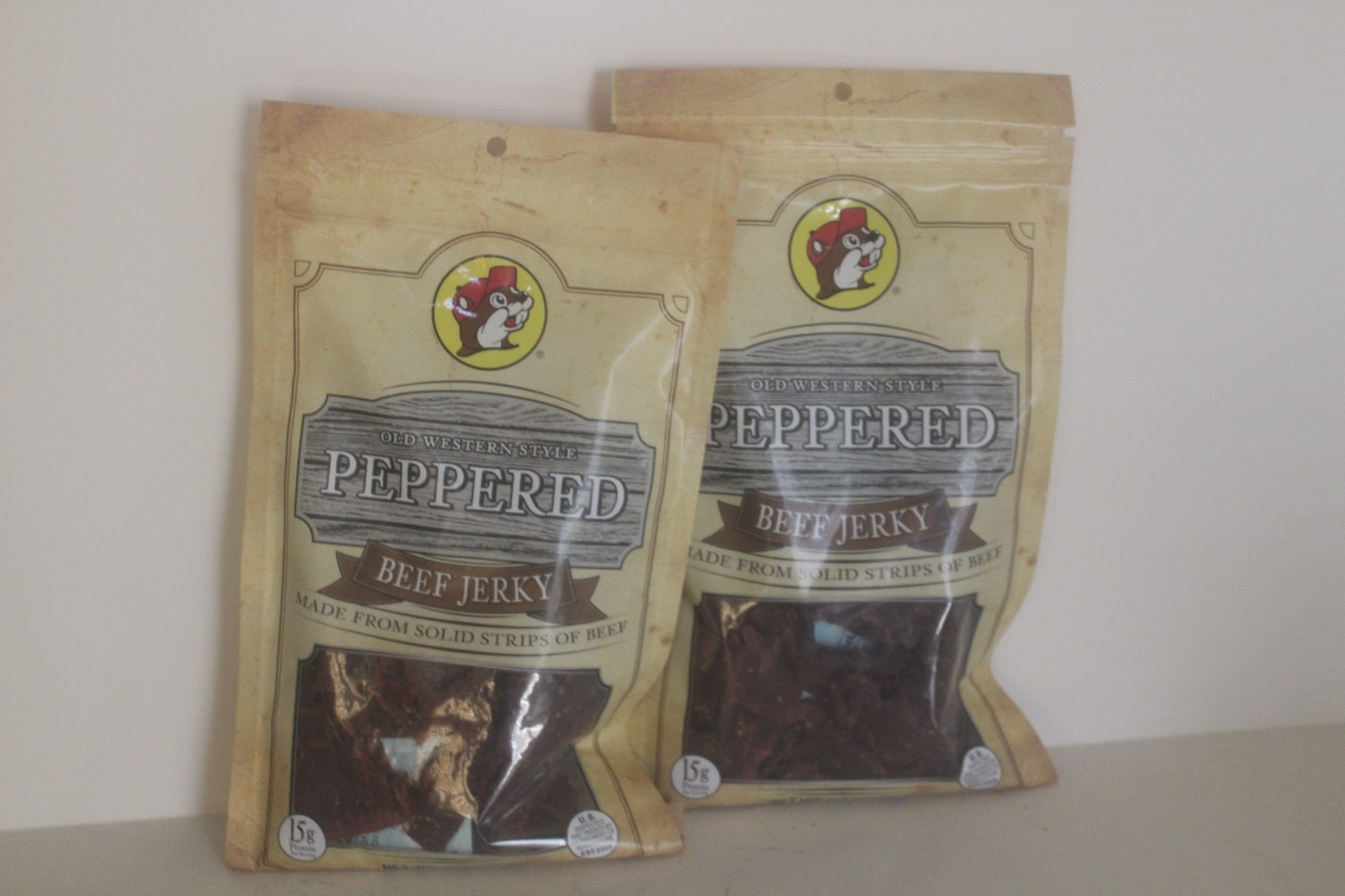 Buc-ee’s Peppered Beef Jerky Lot of 2, 4 oz Each