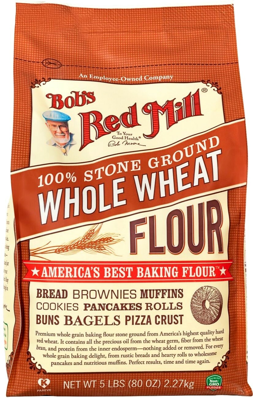 Bob’s Red Mill 100% Stone Ground Whole Wheat Flour 5lb Bag