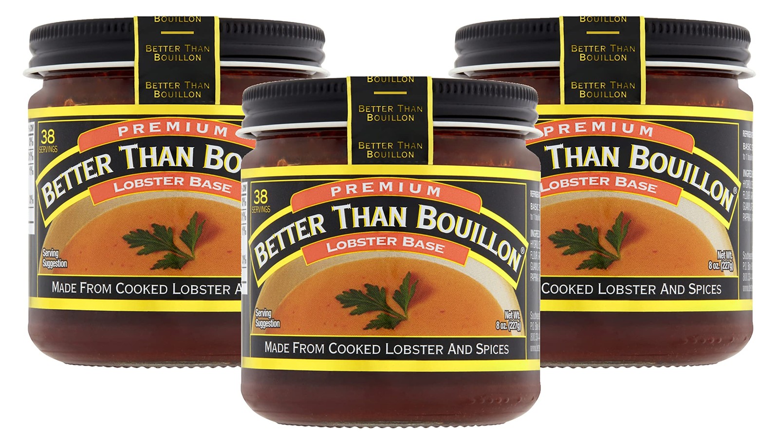 Better Than Bouillon Premium Lobster Base, Made from 8 Ounce (Pack of 3)