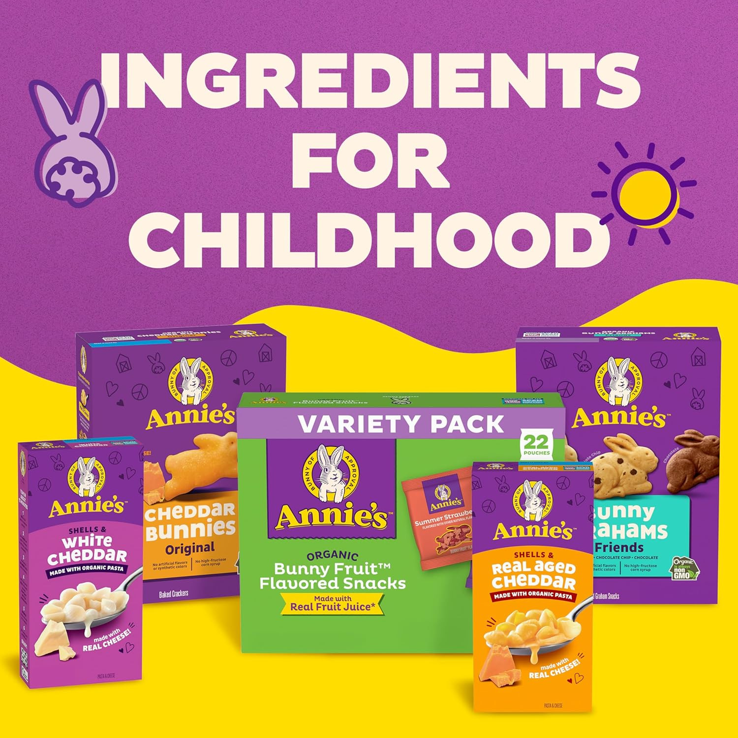 Annie’S Organic Bunny Fruit Flavored Snacks, Summer Strawberry and Berry Patch V