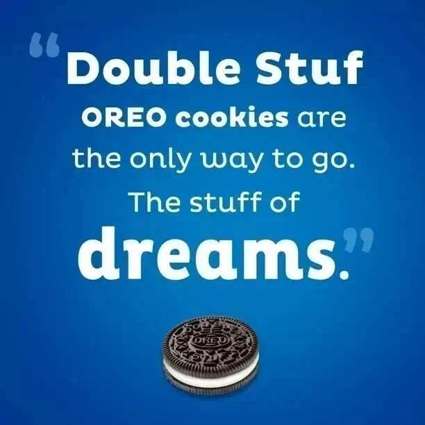 OREO Double Stuf Chocolate Sandwich Cookies, Party Size, 24.95 oz package