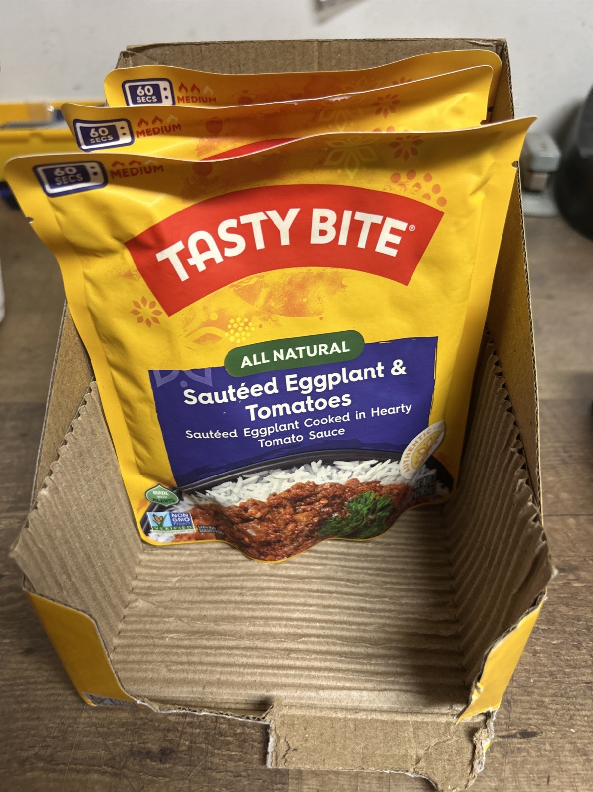 Tasty Bite Sauteed Eggplant & Tomatoes – Gluten Free, Vegan 10 oz (Pack of 3)