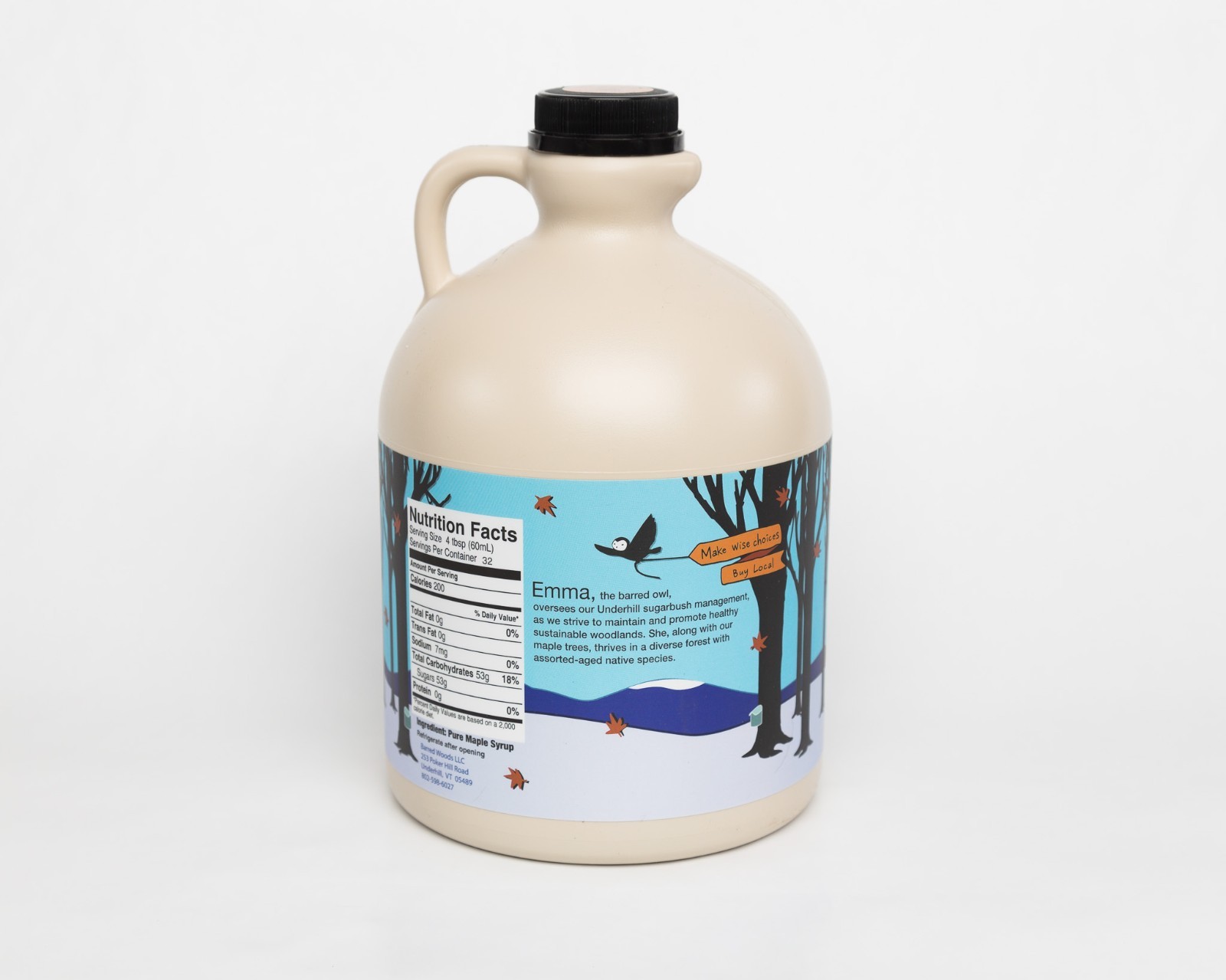 Real Maple Syrup – 1/2 Gallon 100% Pure Organic VT Maple Syrup – Dark Robust