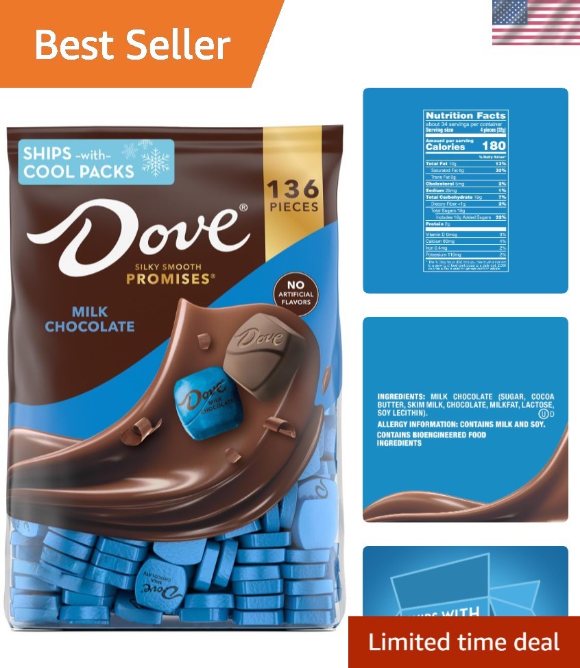 PROMISES Milk Chocolate Candy Individually Wrapped Bulk Pack 38.09 oz, 136 Pi…