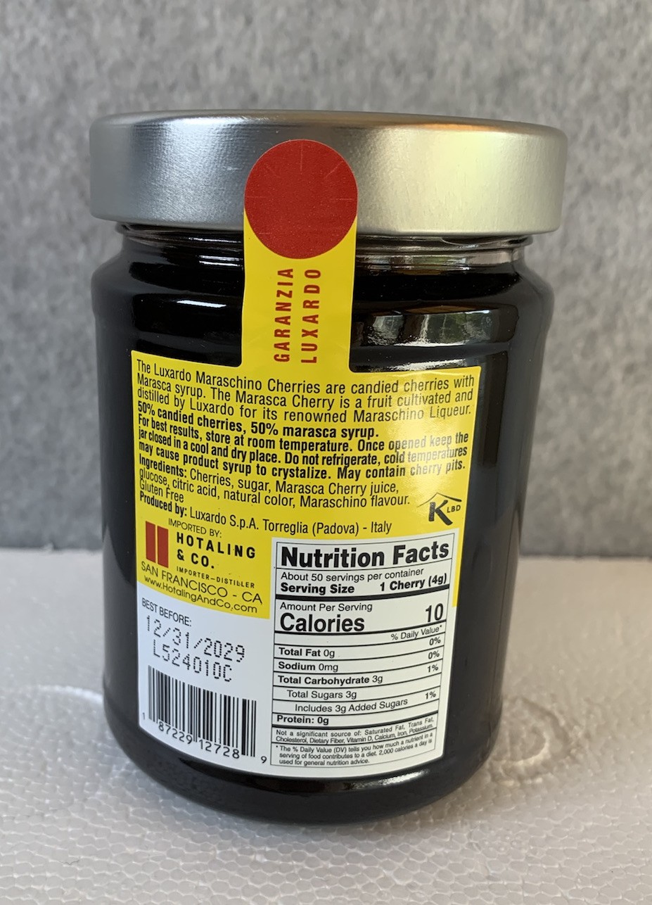 LUXARDO The Original Gourmet Maraschino Cherries 14.1 oz EXP 12/29 Made in Italy