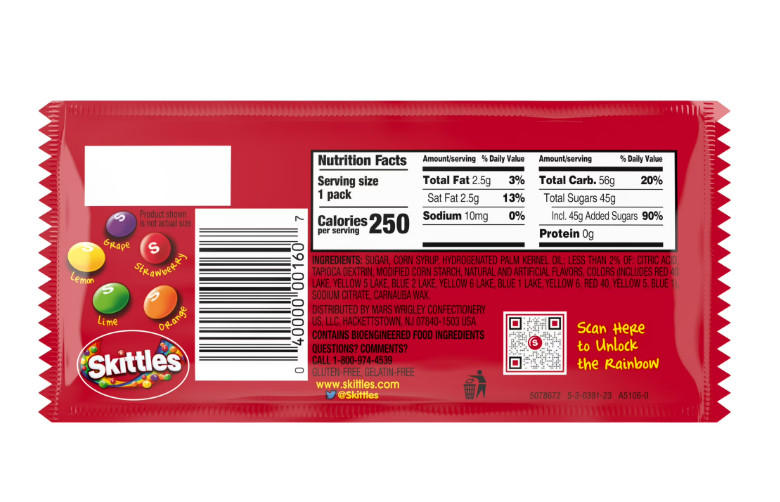 Skittles Original Chewy Candy, Full Size – 2.17 oz, 36 Bulk Candy pack