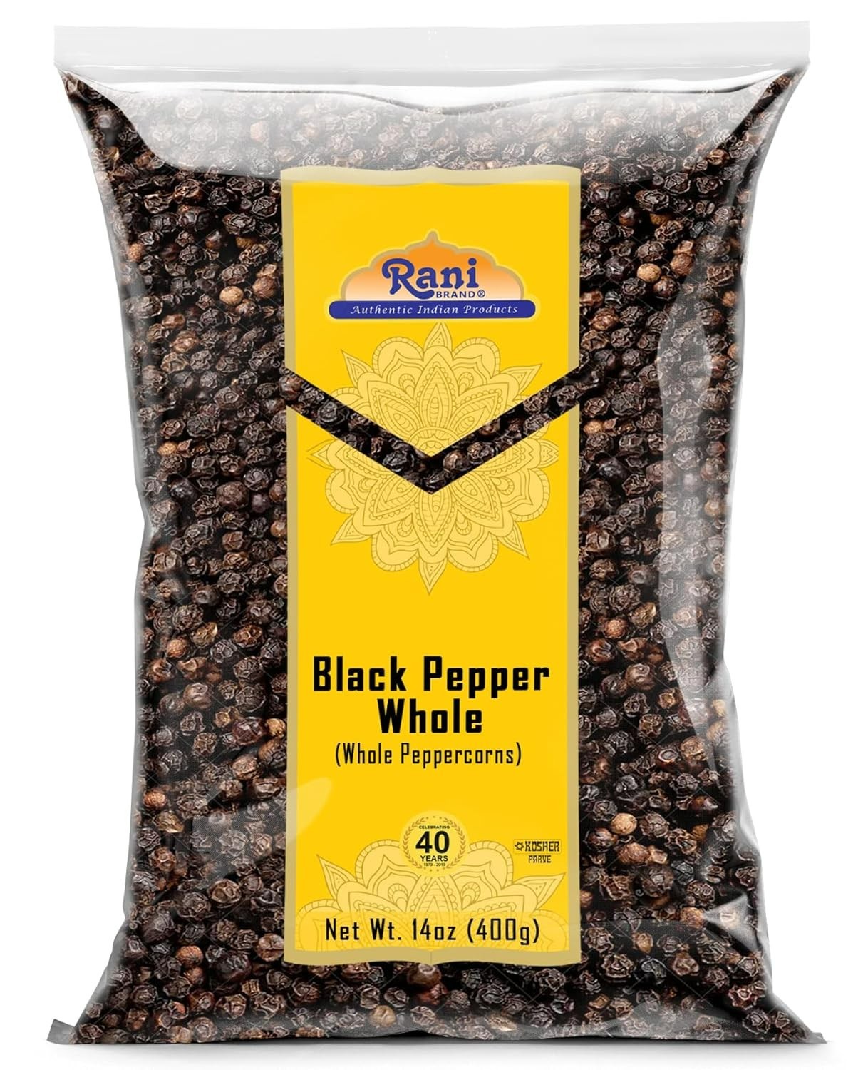 14oz Whole Black Peppercorns – Non-GMO, Gluten Friendly, Perfect for Grinders