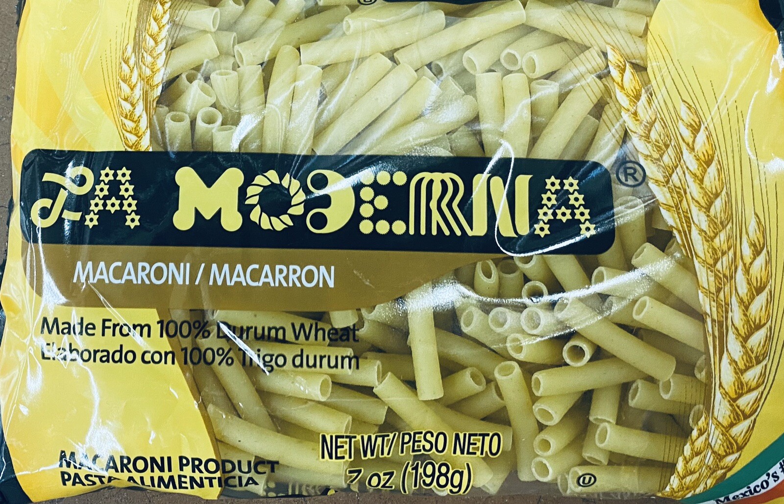 La Moderna MACARONI Pasta Noodles Durum Wheat Macaroni 7 Oz Bag – NEW