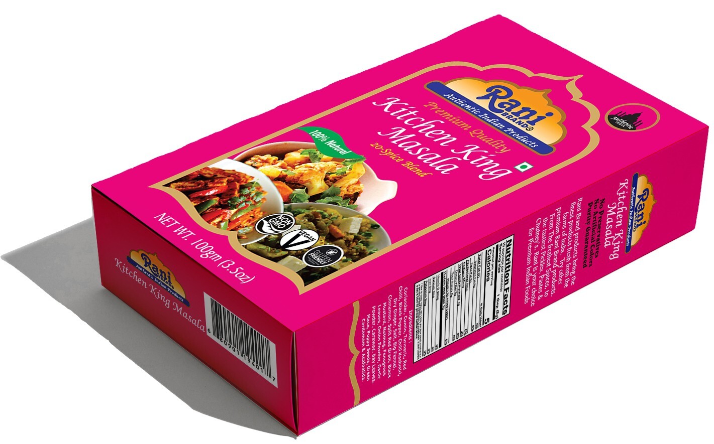 Rani Kitchen King Masala (20-Spice Curry blend) 3.5oz (100g)