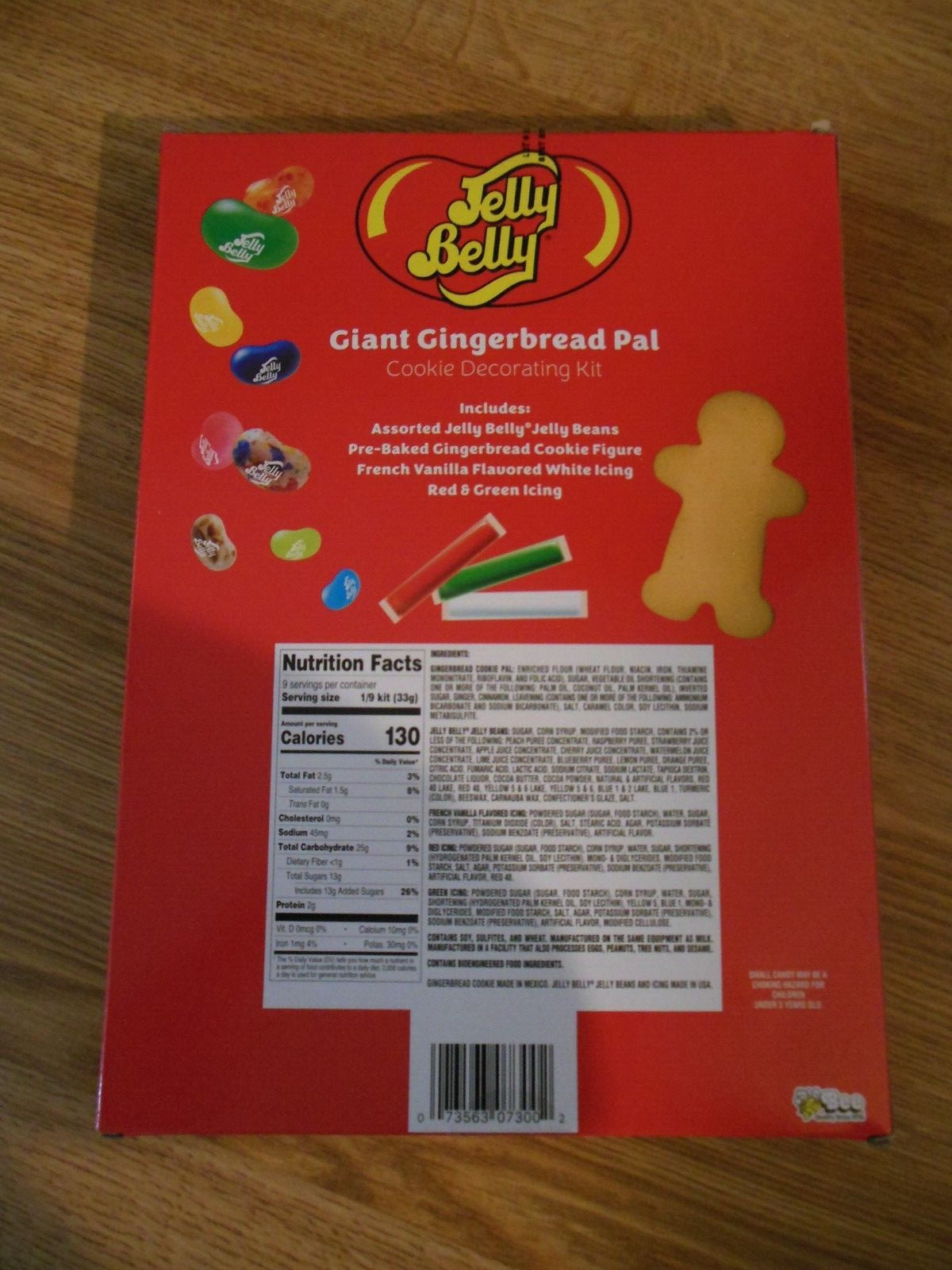 Jelly Belly Giant Gingerbread Pal – Cookie Decorating Kit – NEW
