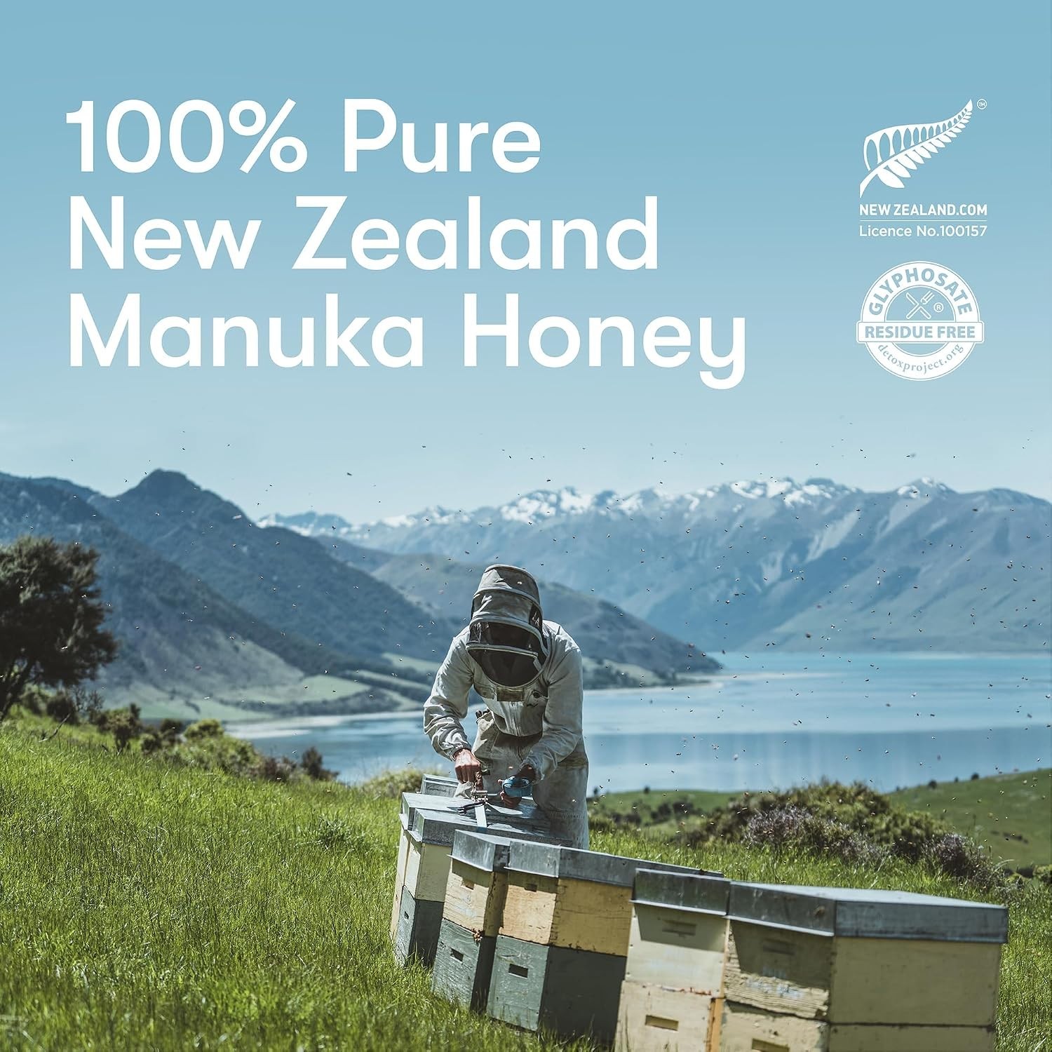 New Zealand Honey Co. Raw Manuka Honey UMF 20+ MGO 829+ 17.6oz Family Size 500g