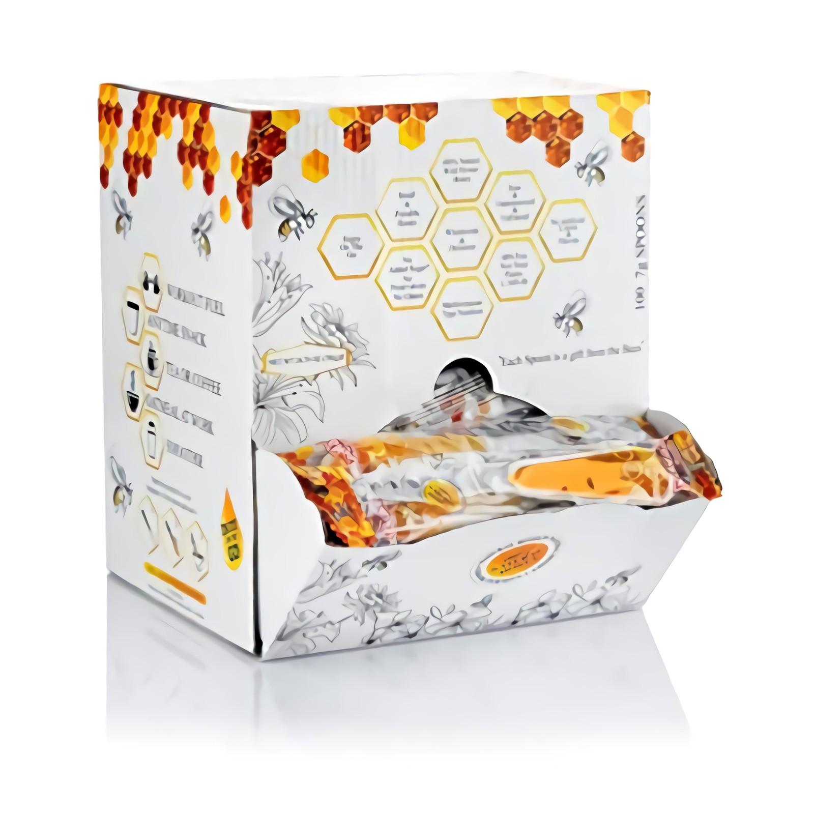 BeeMax Honey Spoon | 100% Natural Wild Flower Honey | 7 Gram | Box of 100