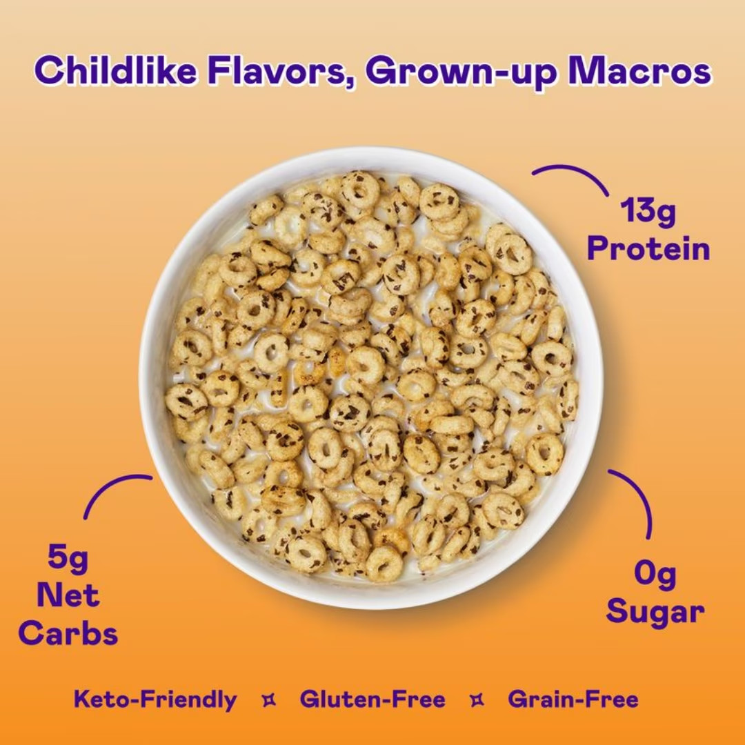 Magic Spoon Chocolate Chip Cookie Grain-Free Cereal, 7oz Box