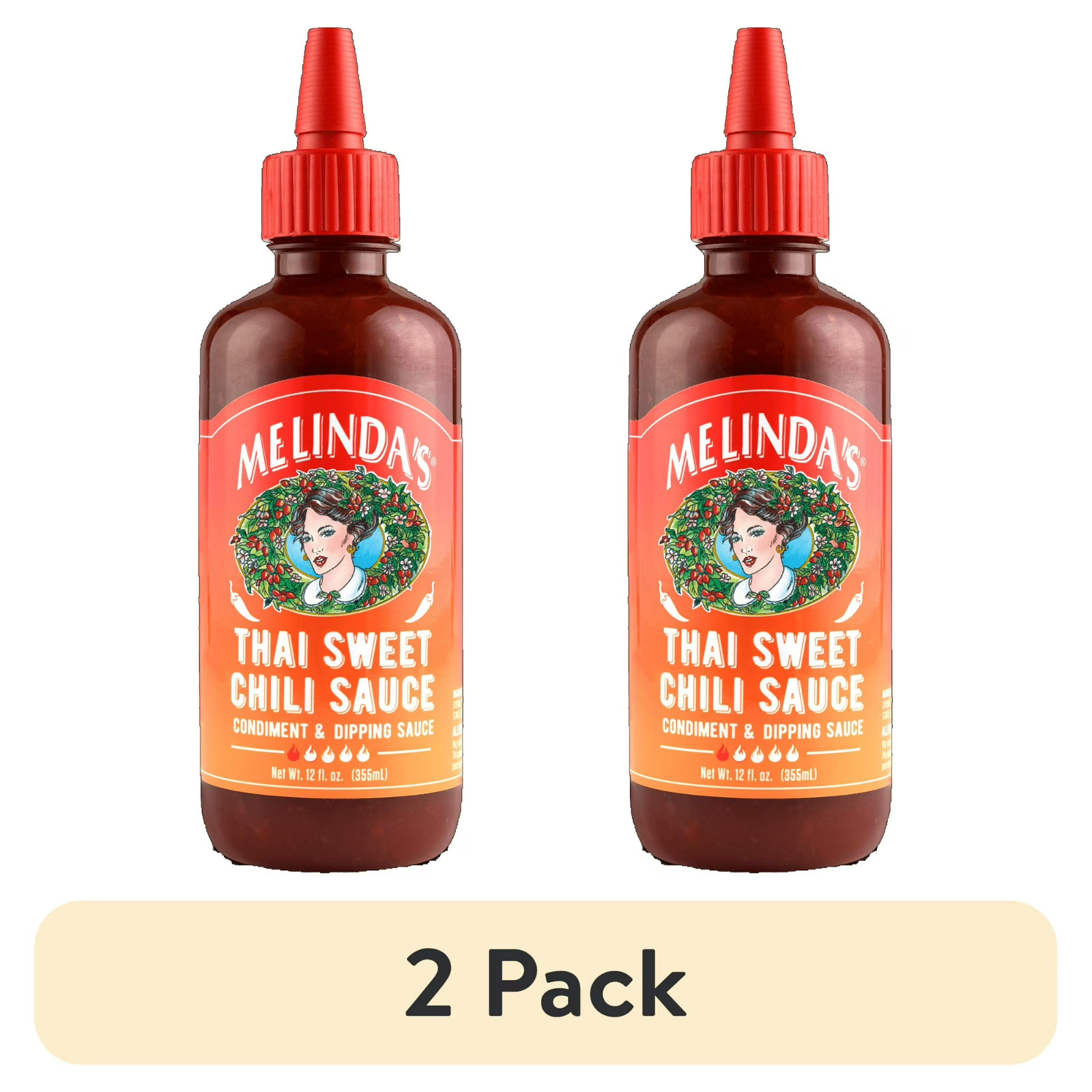 (2 pack) Melinda’s Chili Sauce Thai Sweet Dipping, 12 Fl Oz