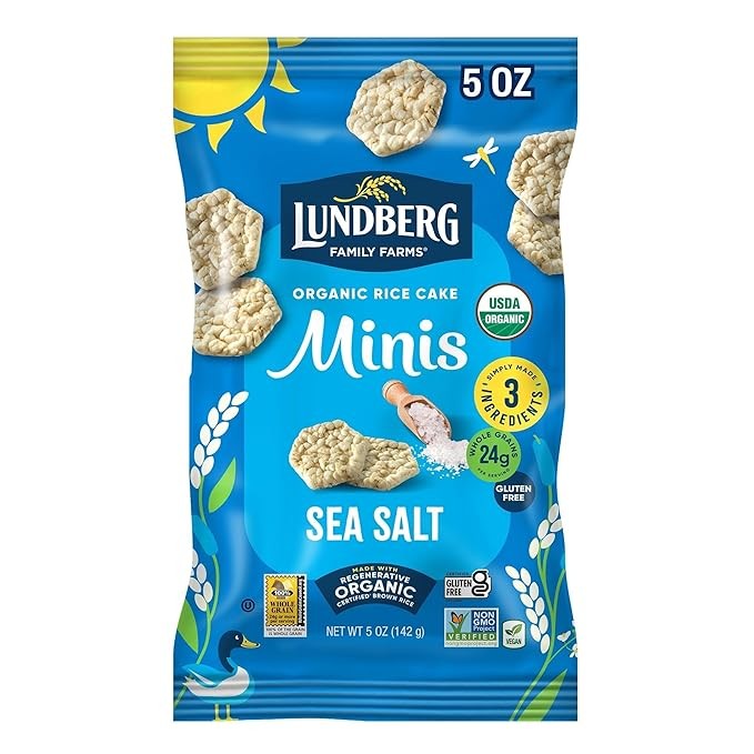Lundberg Organic Sea Salt Rice Cake Minis, 5 oz