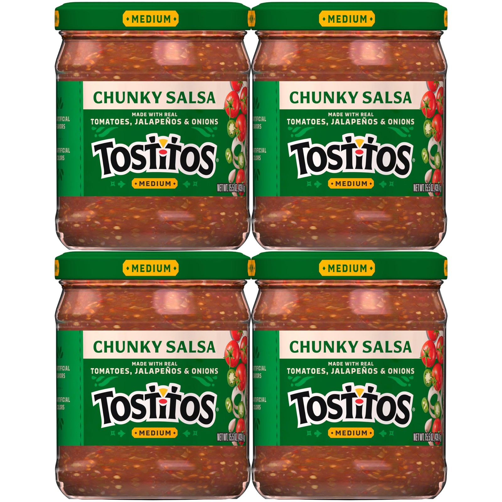, Medium Chunky Salsa, 15.5 Ounce Pack of 4