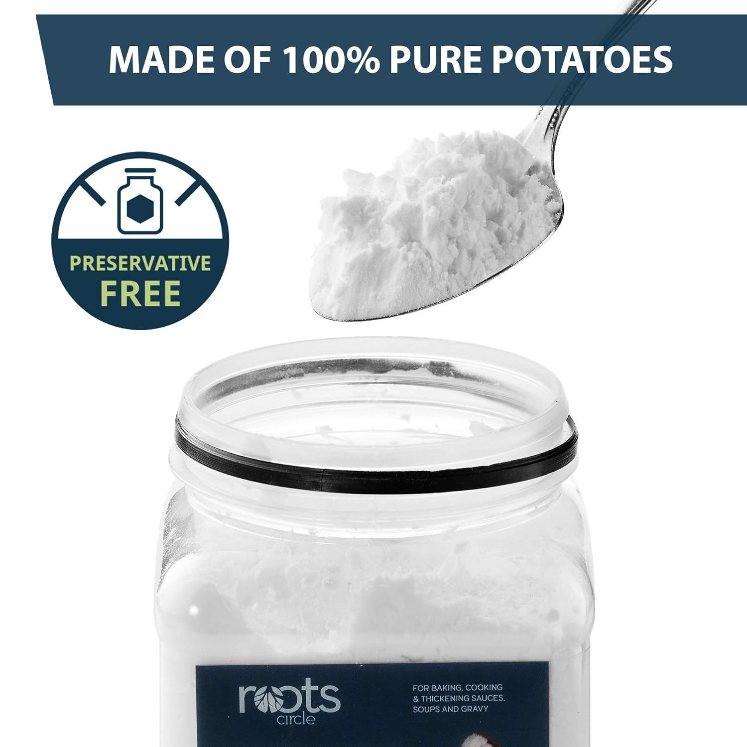 Natural Gluten-Free Potato Starch (2 x 21oz) | Perfect for Sauces & Gravies