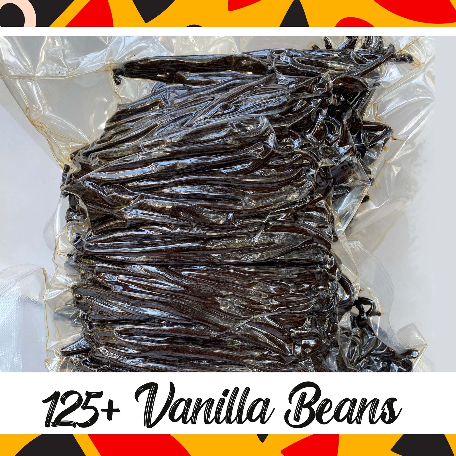 Fresh Organic Vanilla Beans Grade A 5′- 8′ – Bulk Vanilla Pods and Vanilla Cuts.