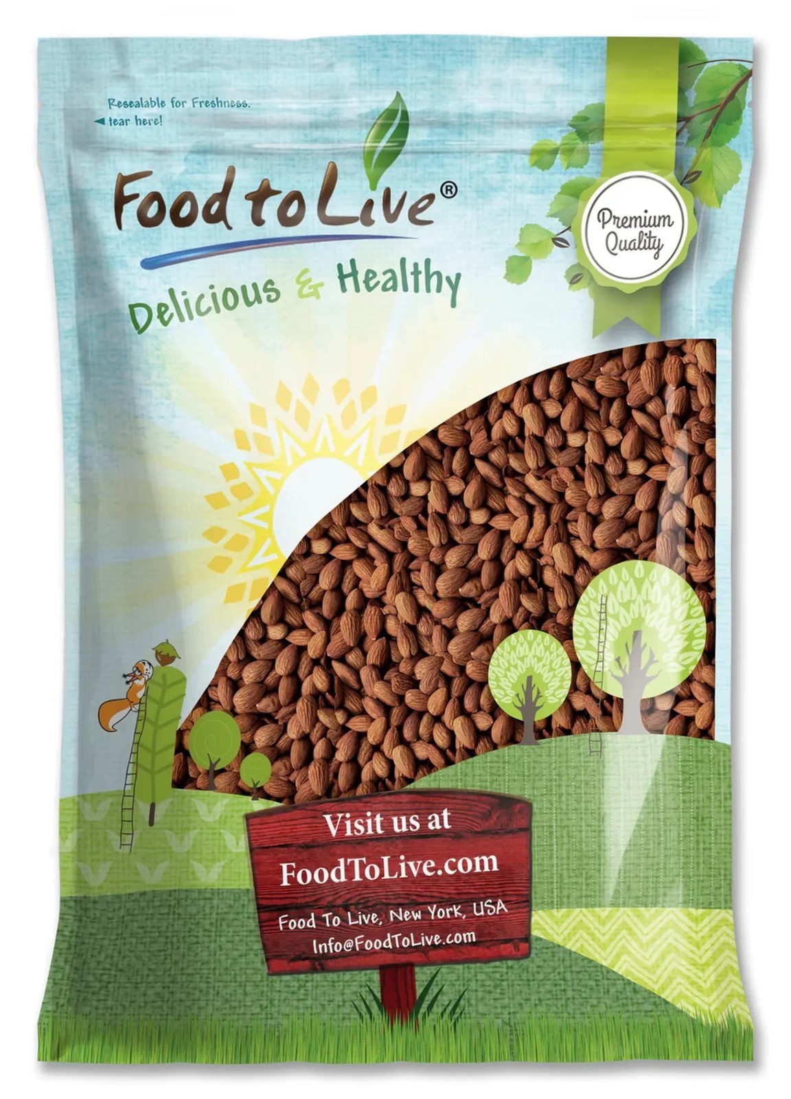 Dry Roasted California Almonds – Oven Roasted Whole Nuts, Kosher, Bulk